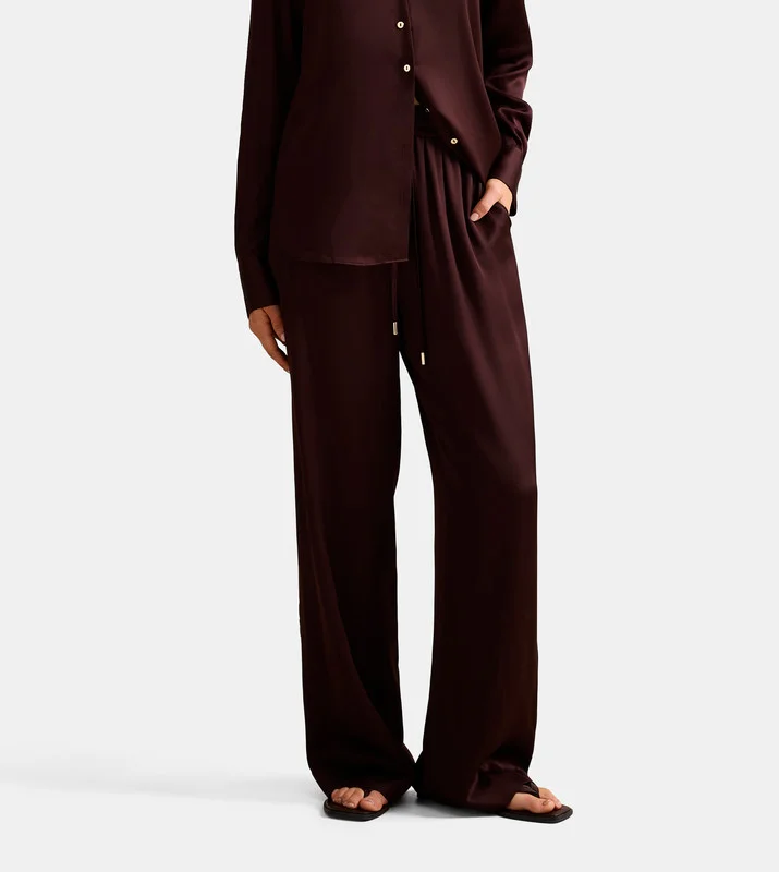 forever new  JENNA Drawstring Waist Wide-Leg Pants for Women | Best Price UAE